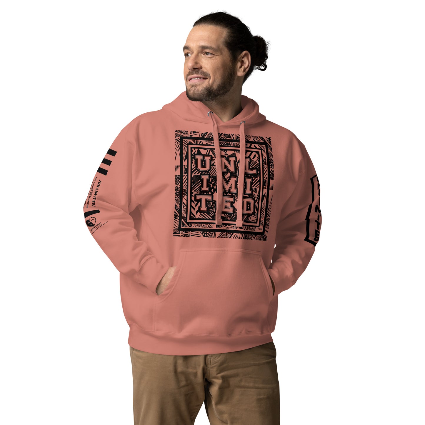 Unlimited - Sleeves Printed Premium Unisex Hoodie