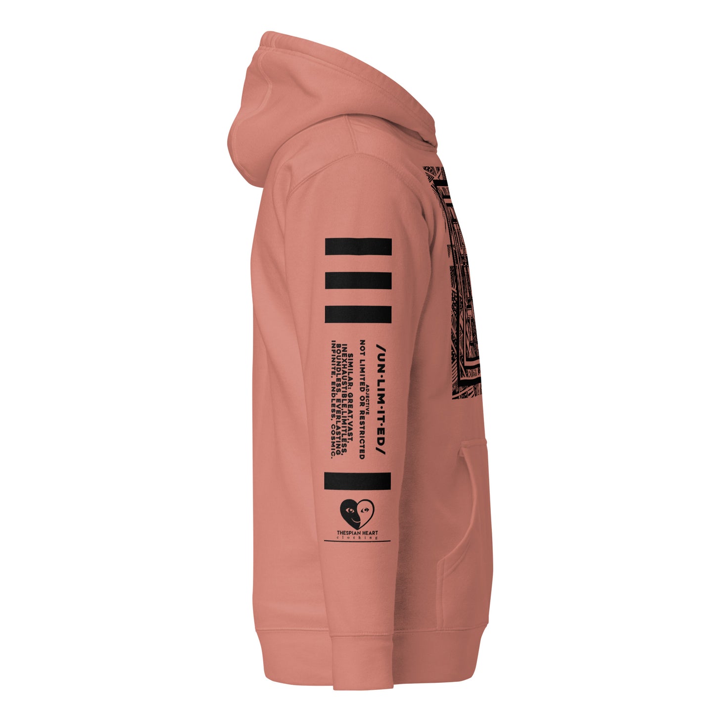 Unlimited - Sleeves Printed Premium Unisex Hoodie