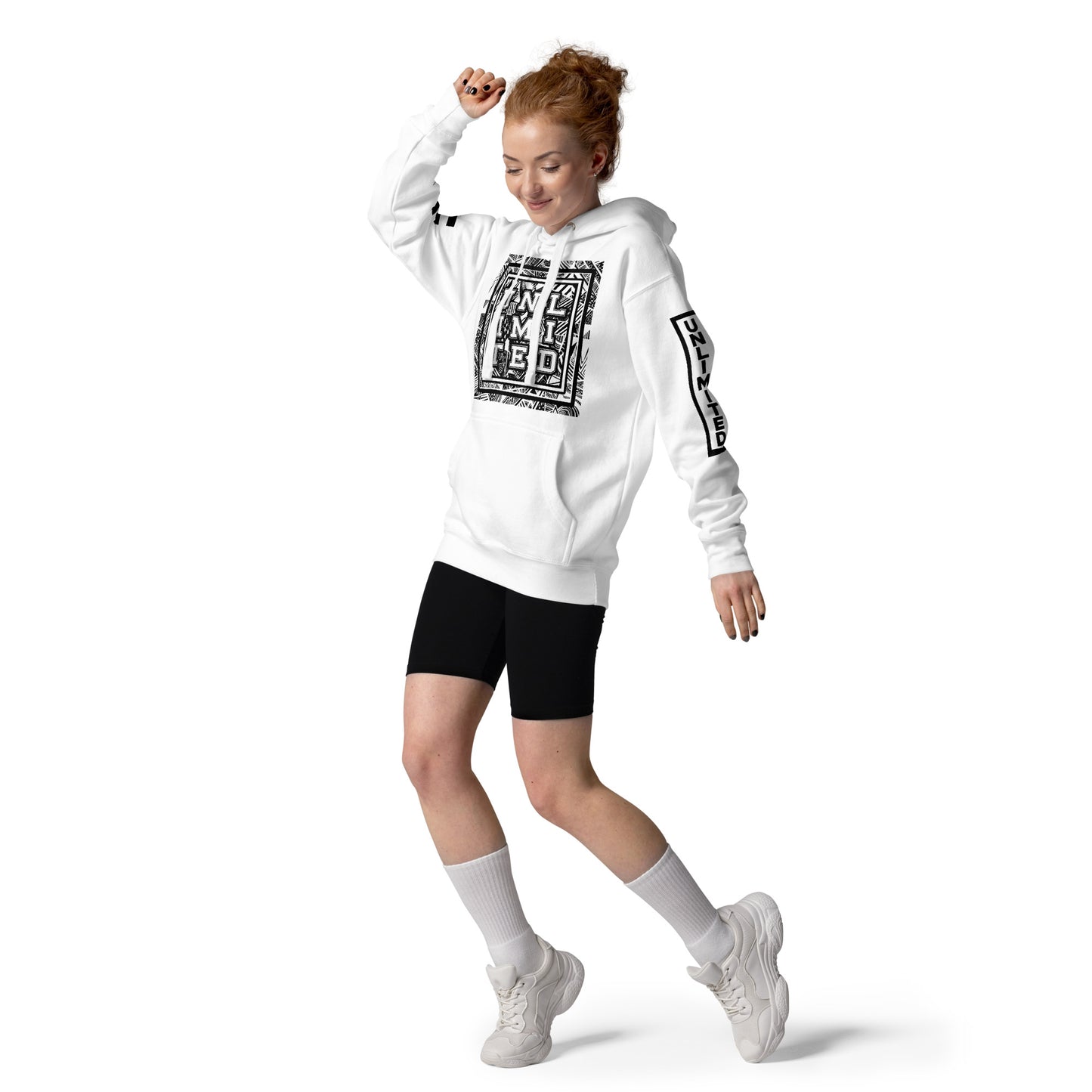 Unlimited - Sleeves Printed Premium Unisex Hoodie