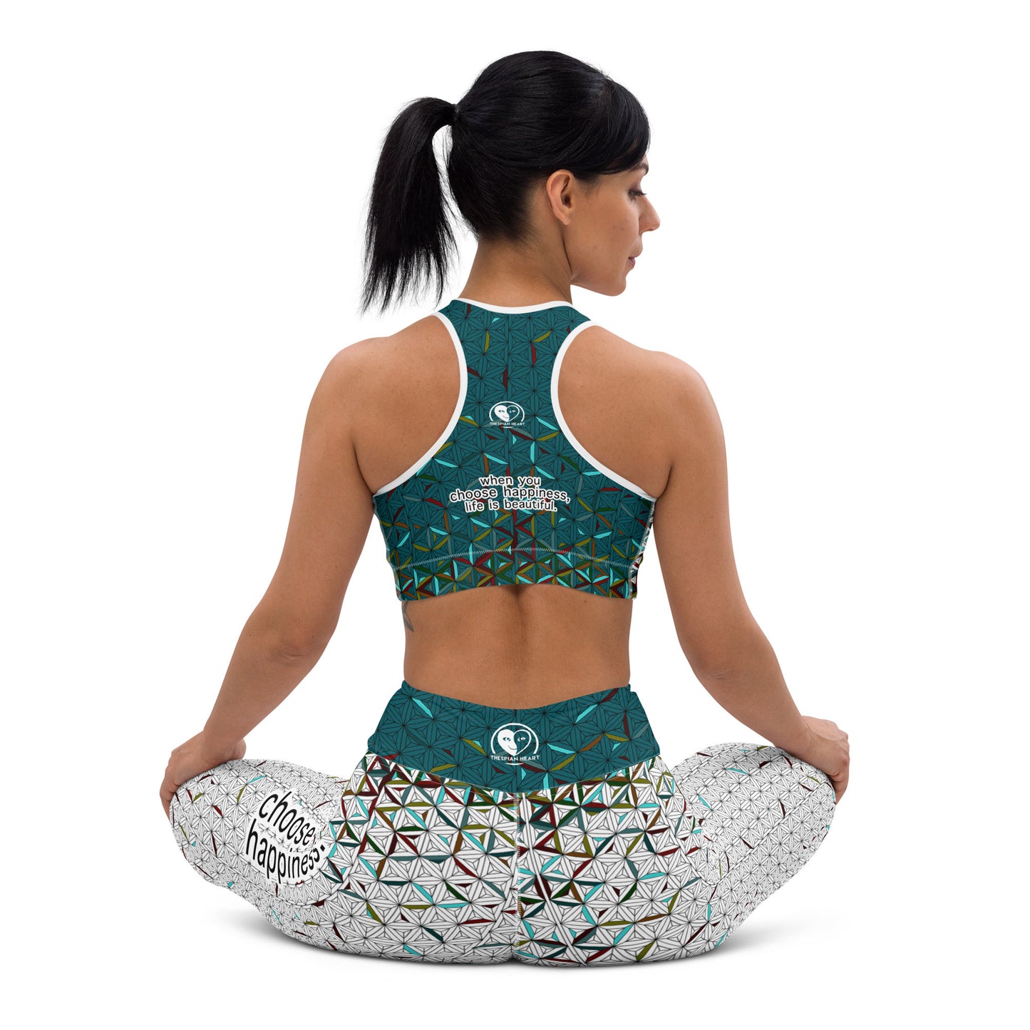 Choose Happiness - Yoga Running Workout Leggings