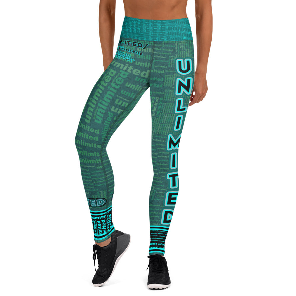 Unlimited Green - Yoga Running Lounging Leggings