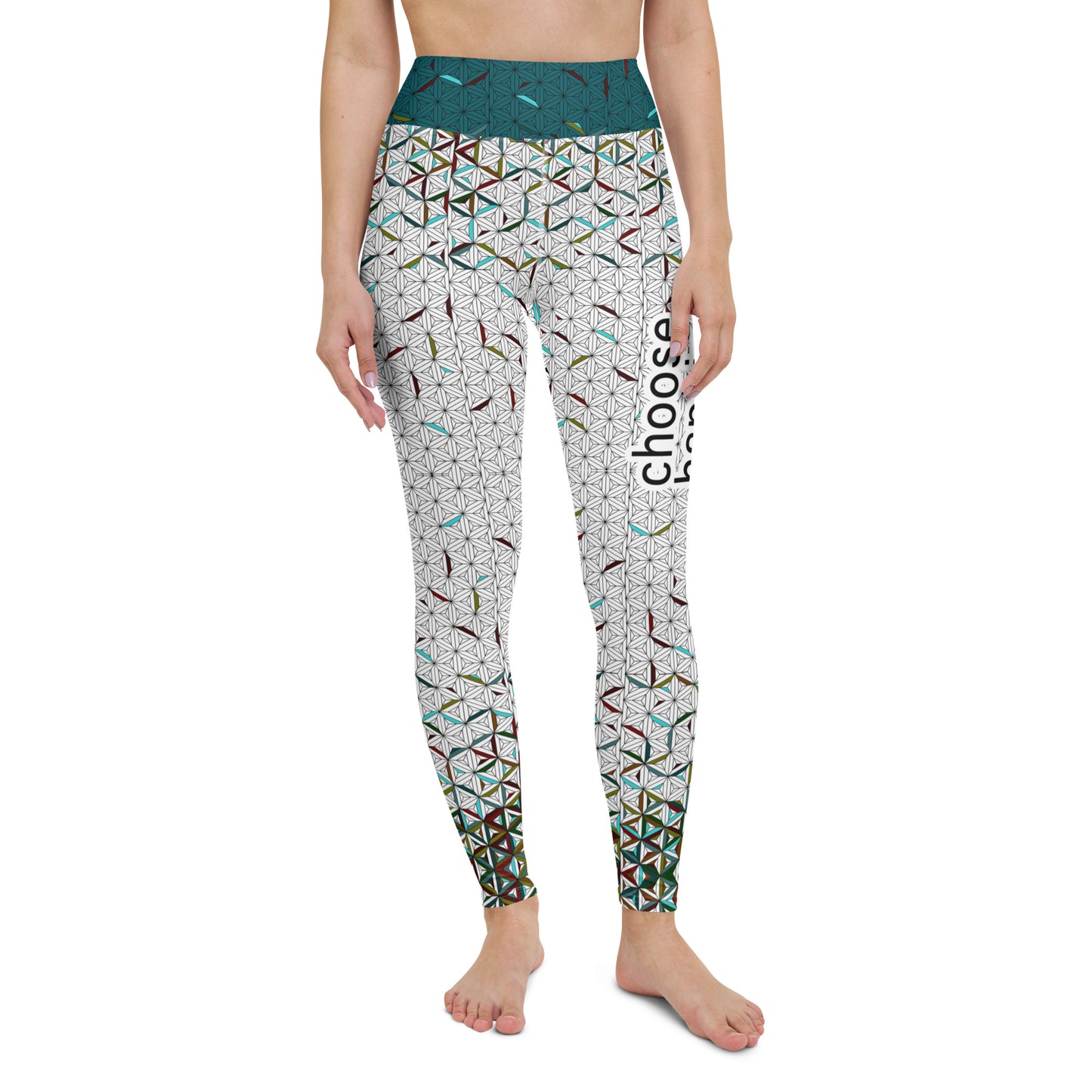 Choose Happiness - Yoga Running Workout Leggings