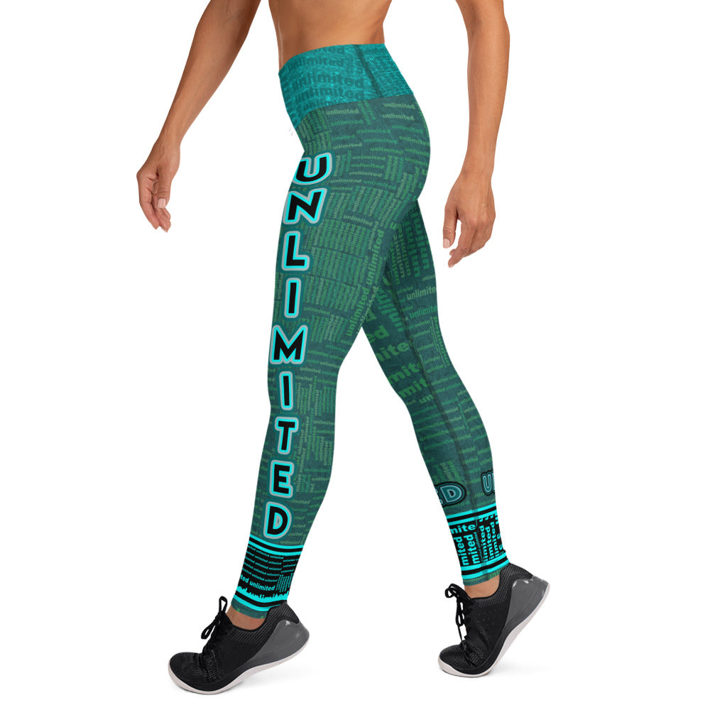 Unlimited Green - Yoga Running Lounging Leggings