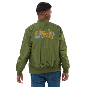 #Actorlife Embroidered Premium Recycled Bomber Jacket