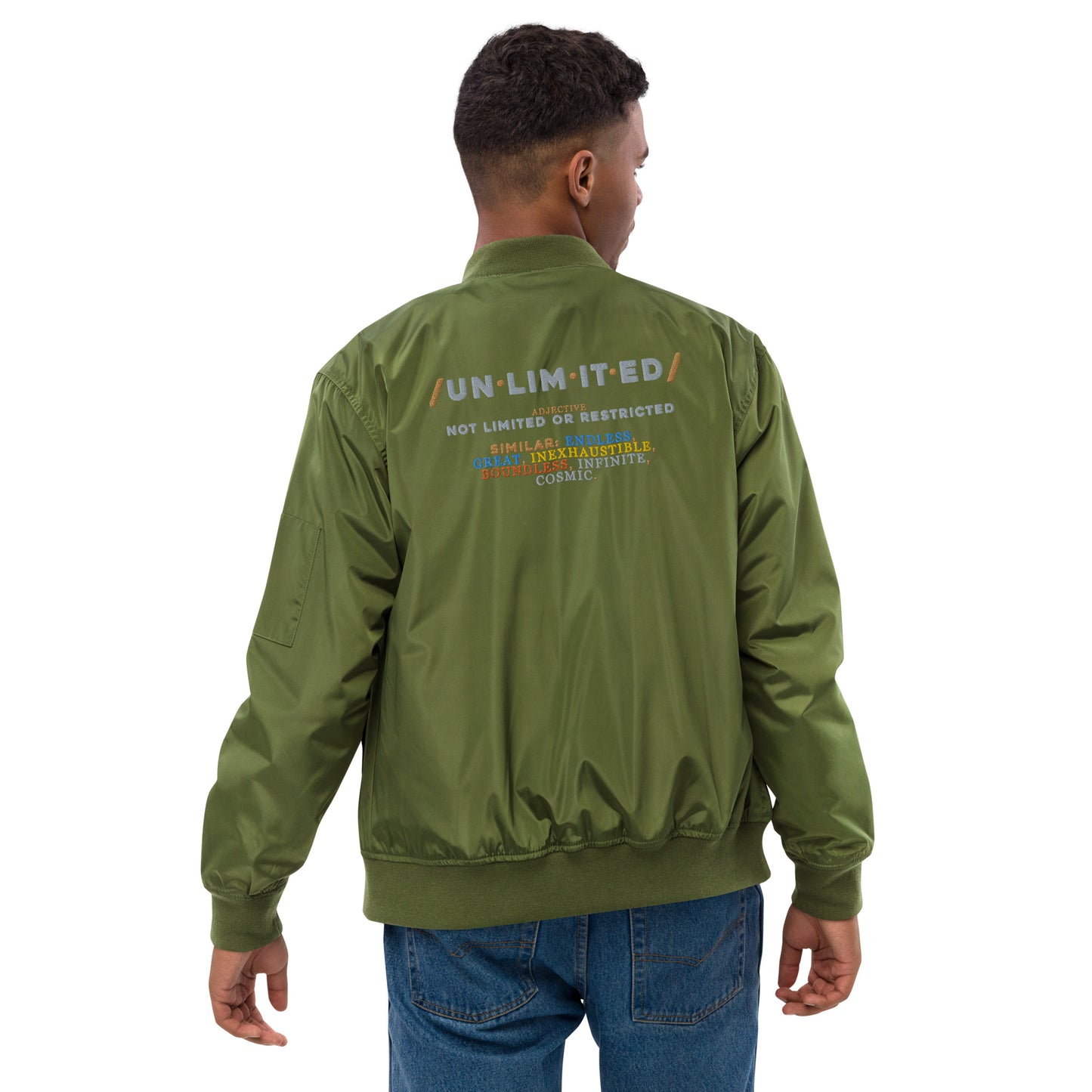 Unlimited Premium recycled bomber jacket