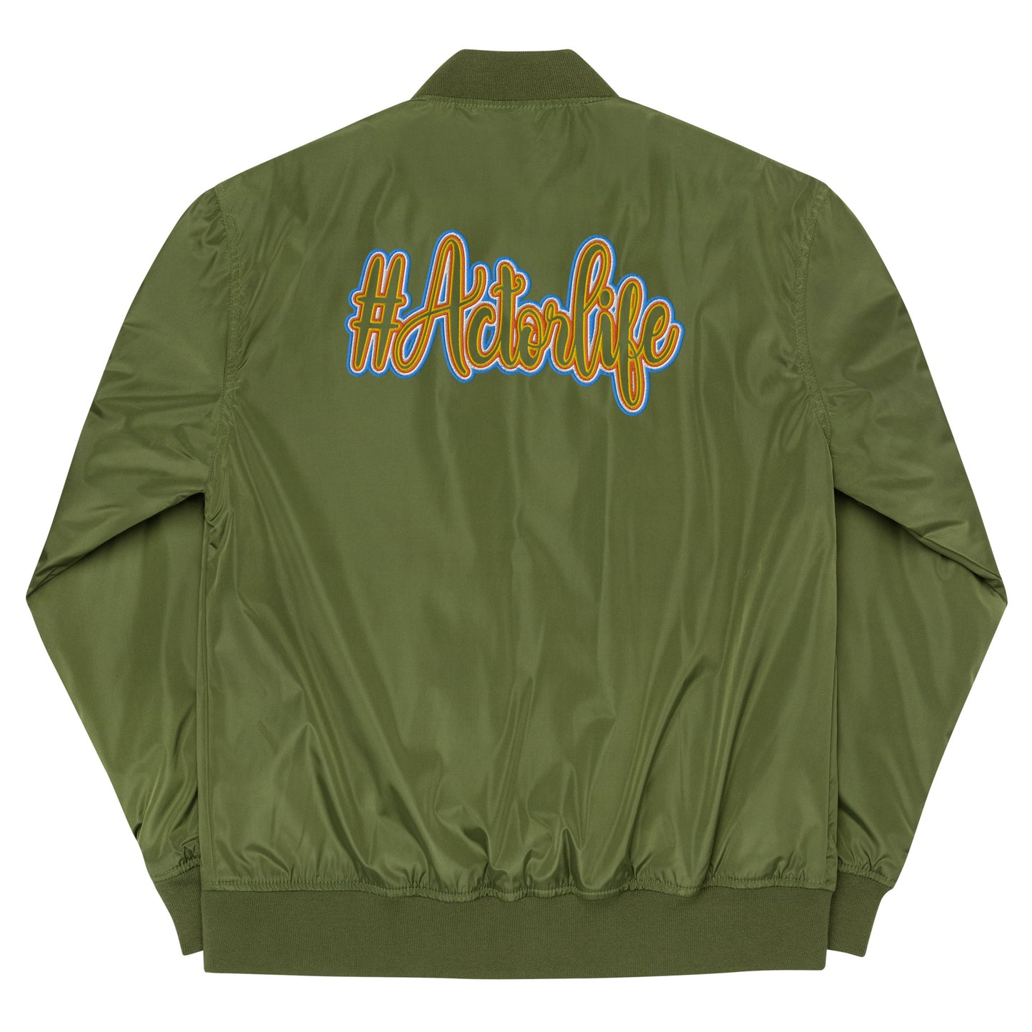 #Actorlife Embroidered Premium Recycled Bomber Jacket