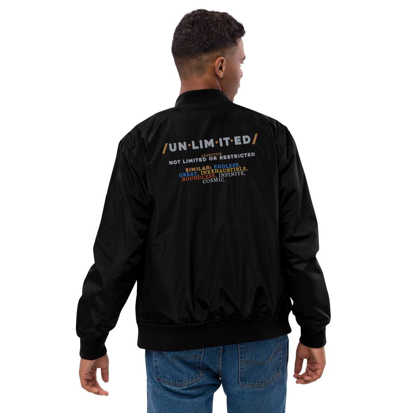 Unlimited Premium recycled bomber jacket