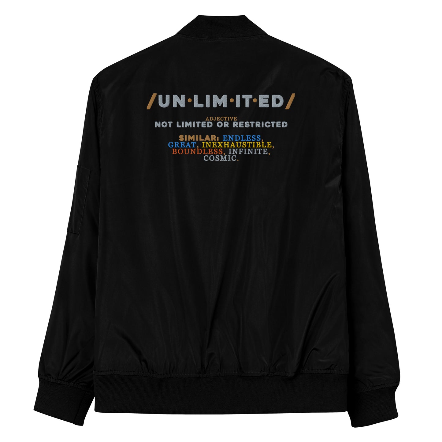 Unlimited Premium recycled bomber jacket