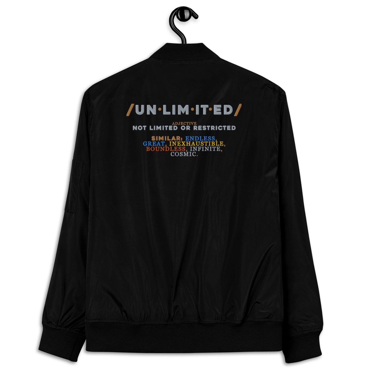 Unlimited Premium recycled bomber jacket