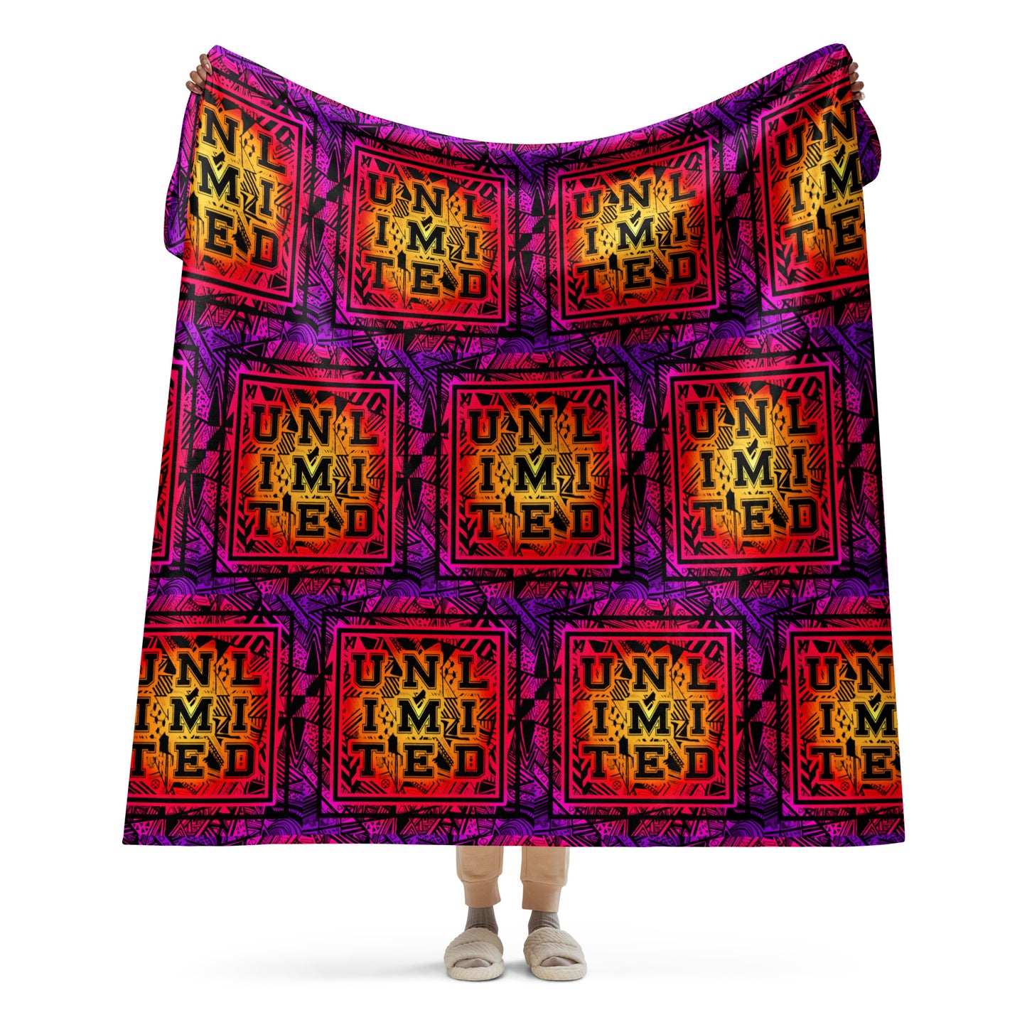 Unlimited Colorful - Sherpa Blanket