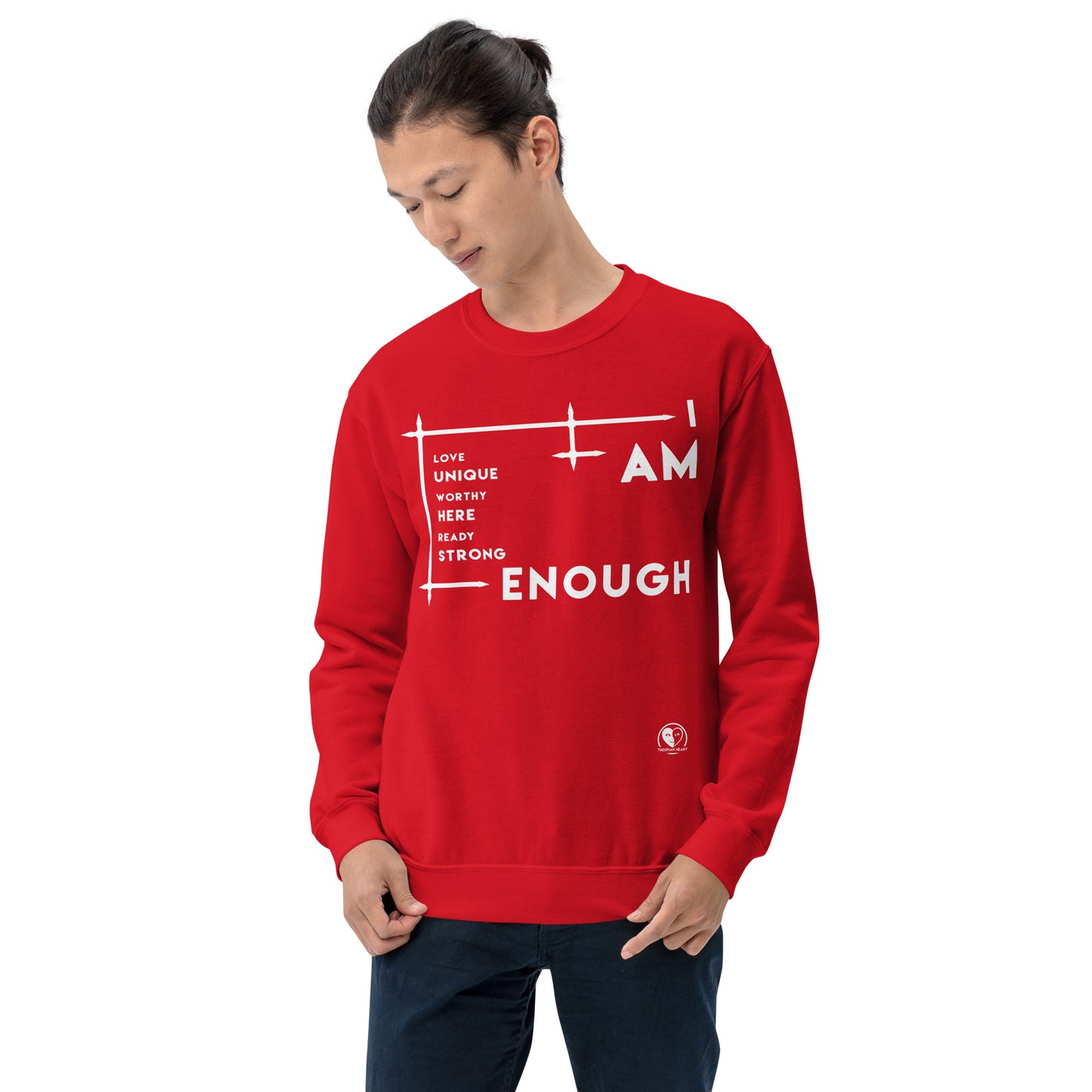 I Am Enough - Printed Staple Unisex Crewneck Sweatshirt