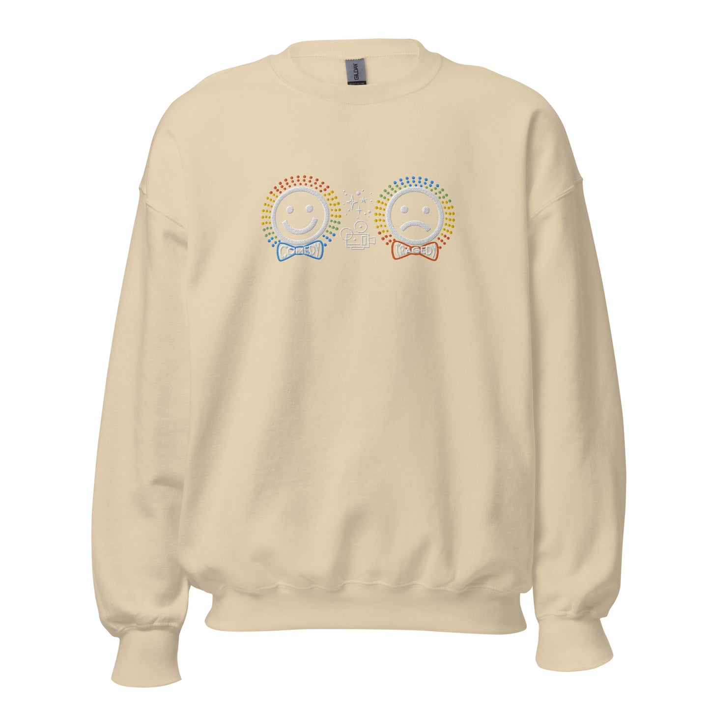 Comedy Tragedy - Embroidered Staple Unisex Crewneck Sweatshirt