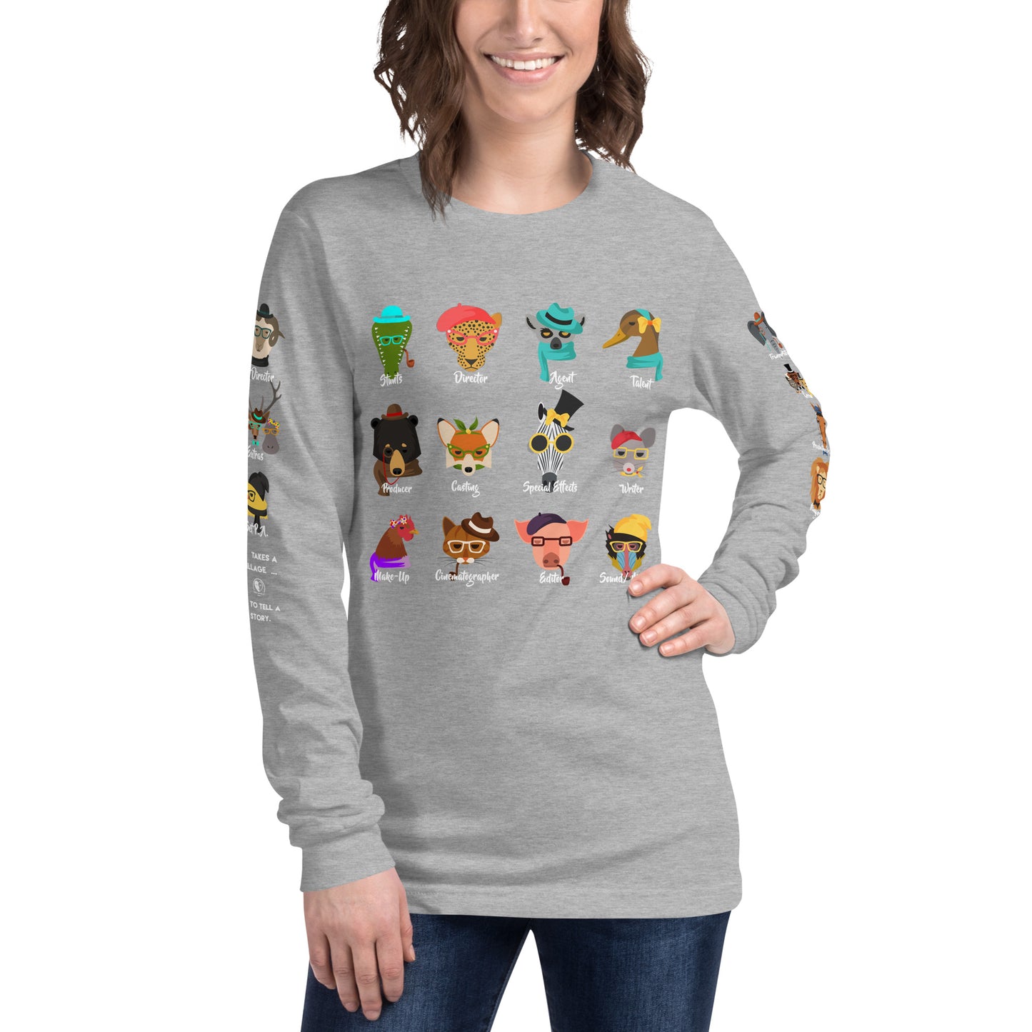 It Takes A Village - Animals - Unisex Long Sleeve Tee
