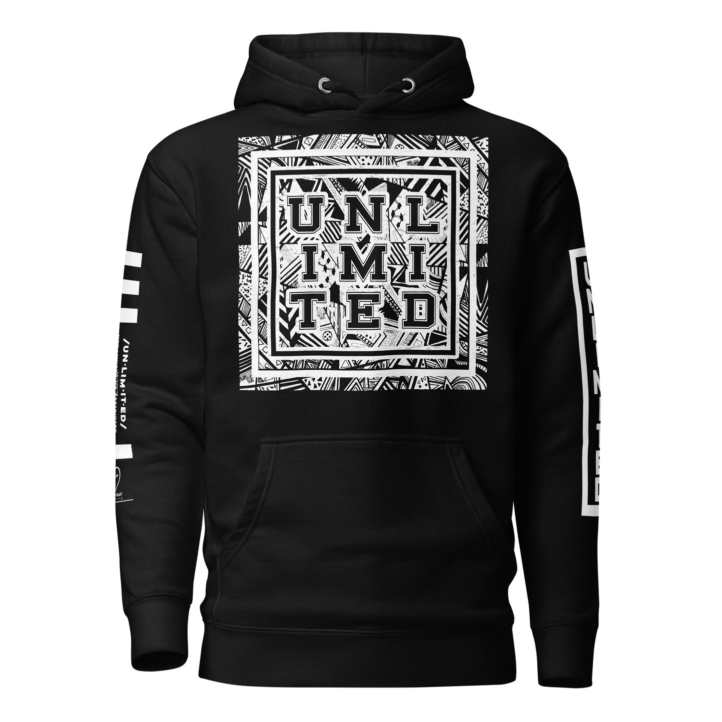 Unlimited - Sleeves Printed Premium Unisex Hoodie