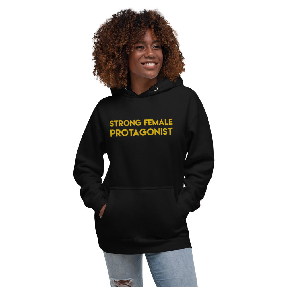 Strong Female Protagonist - Yellow Embroidered Premium Unisex Hoodie