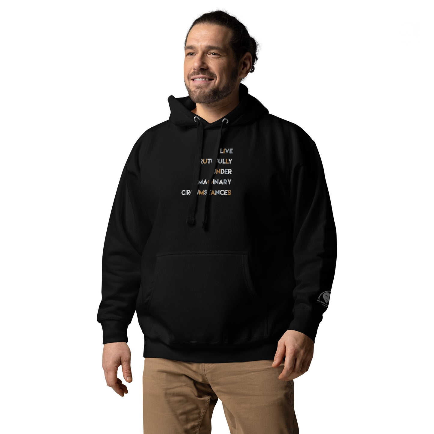 Live Truthfully Colorful - Embroidered Premium Unisex Hoodie