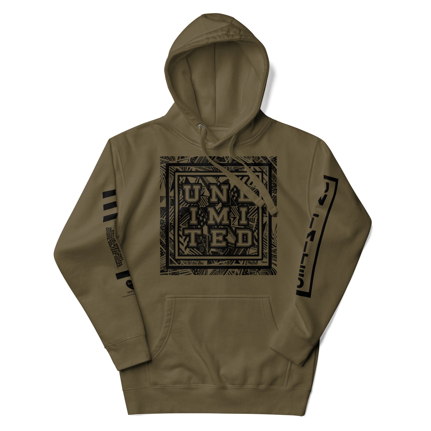 Unlimited - Sleeves Printed Premium Unisex Hoodie