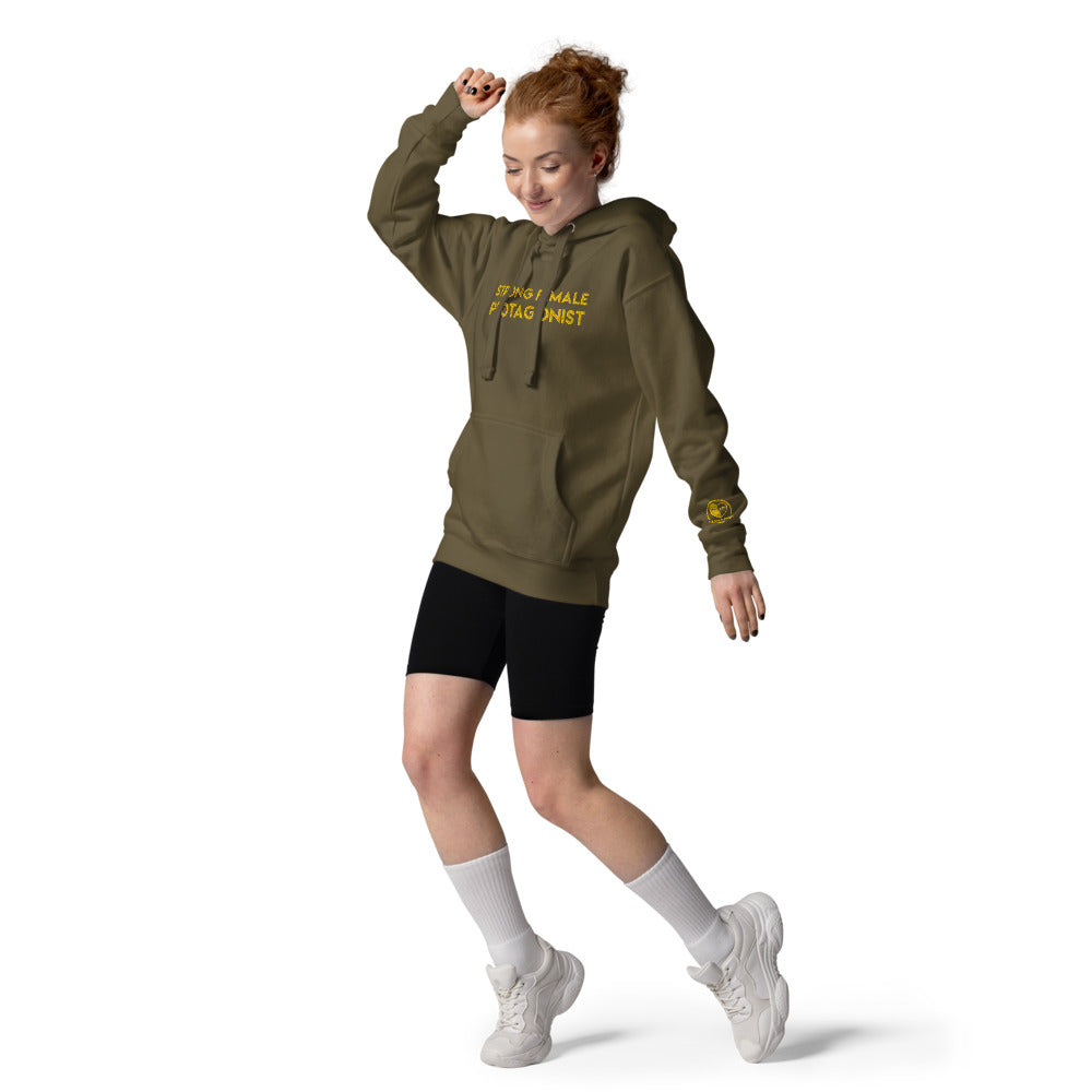 Strong Female Protagonist - Yellow Embroidered Premium Unisex Hoodie