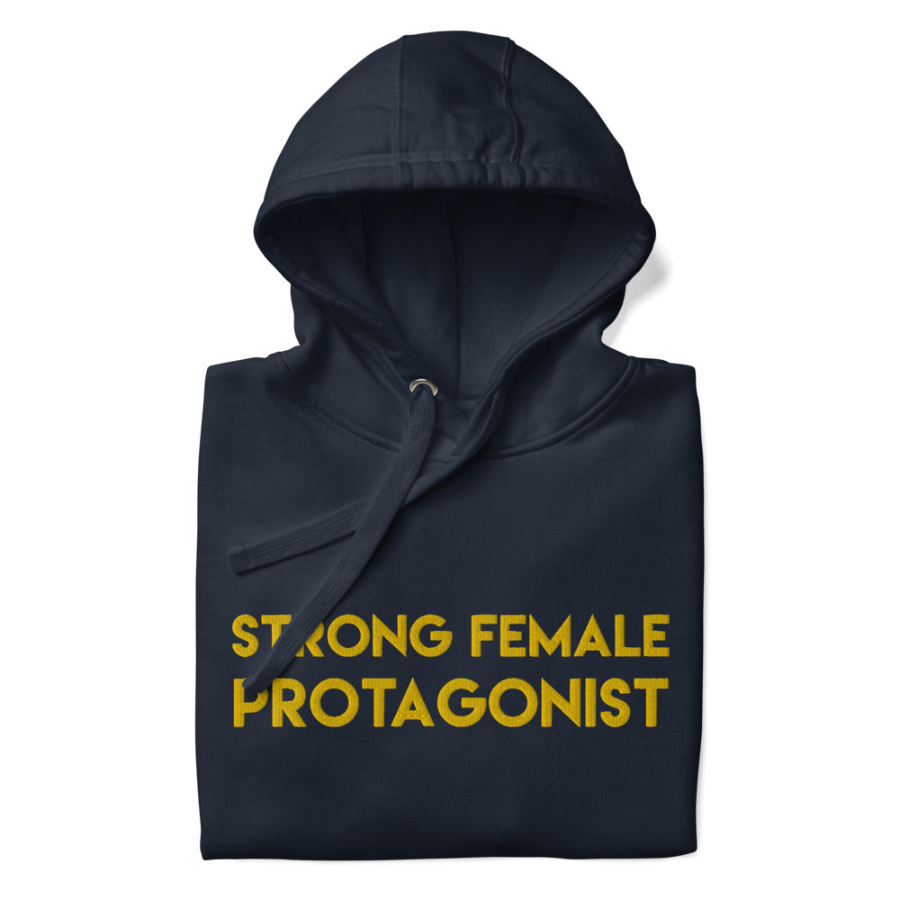Strong Female Protagonist - Yellow Embroidered Premium Unisex Hoodie