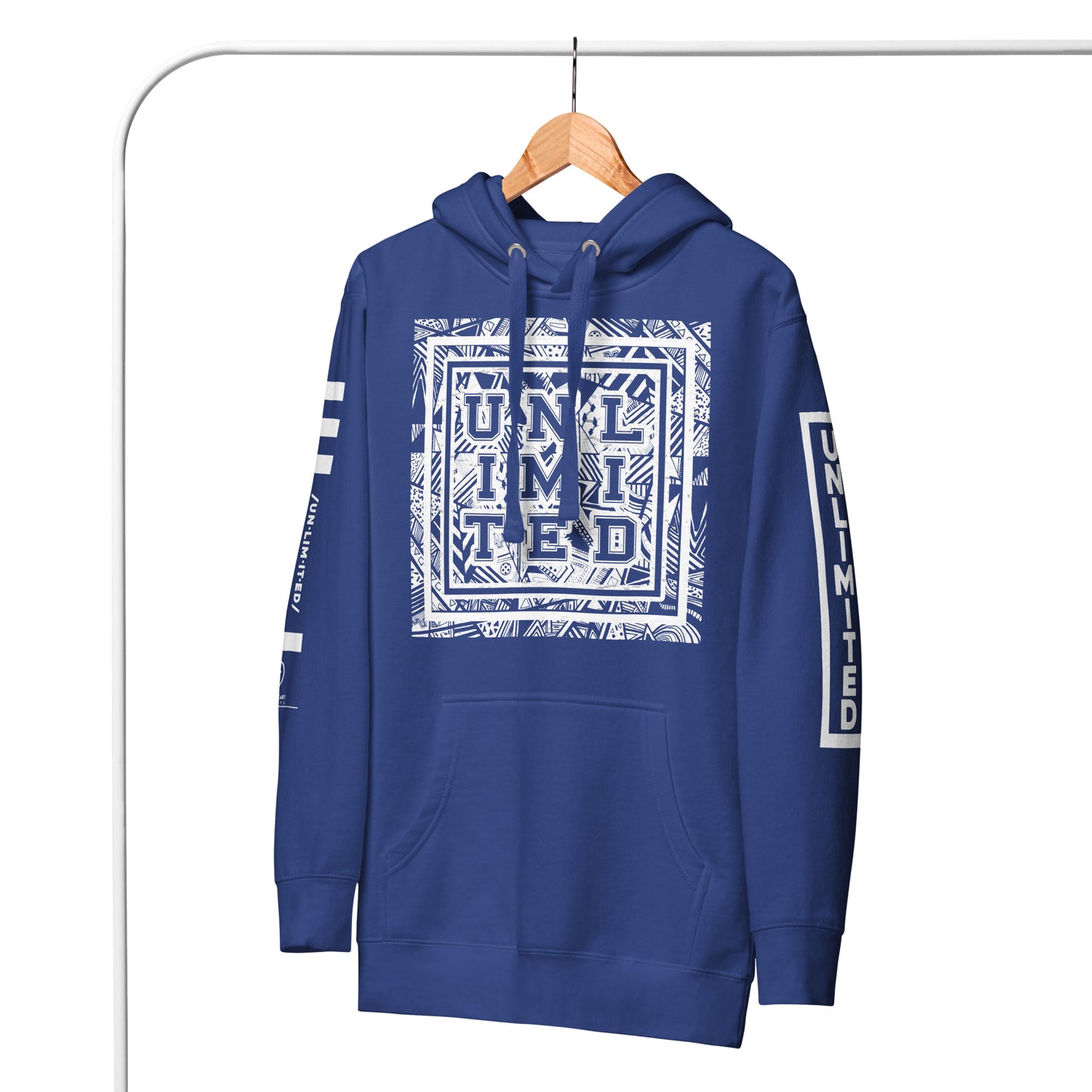 Unlimited - Sleeves Printed Premium Unisex Hoodie