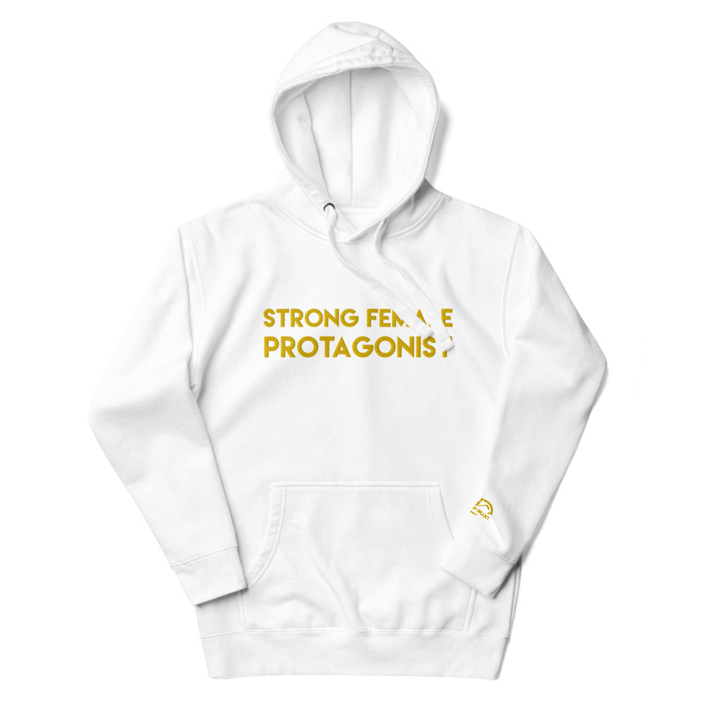 Strong Female Protagonist - Yellow Embroidered Premium Unisex Hoodie