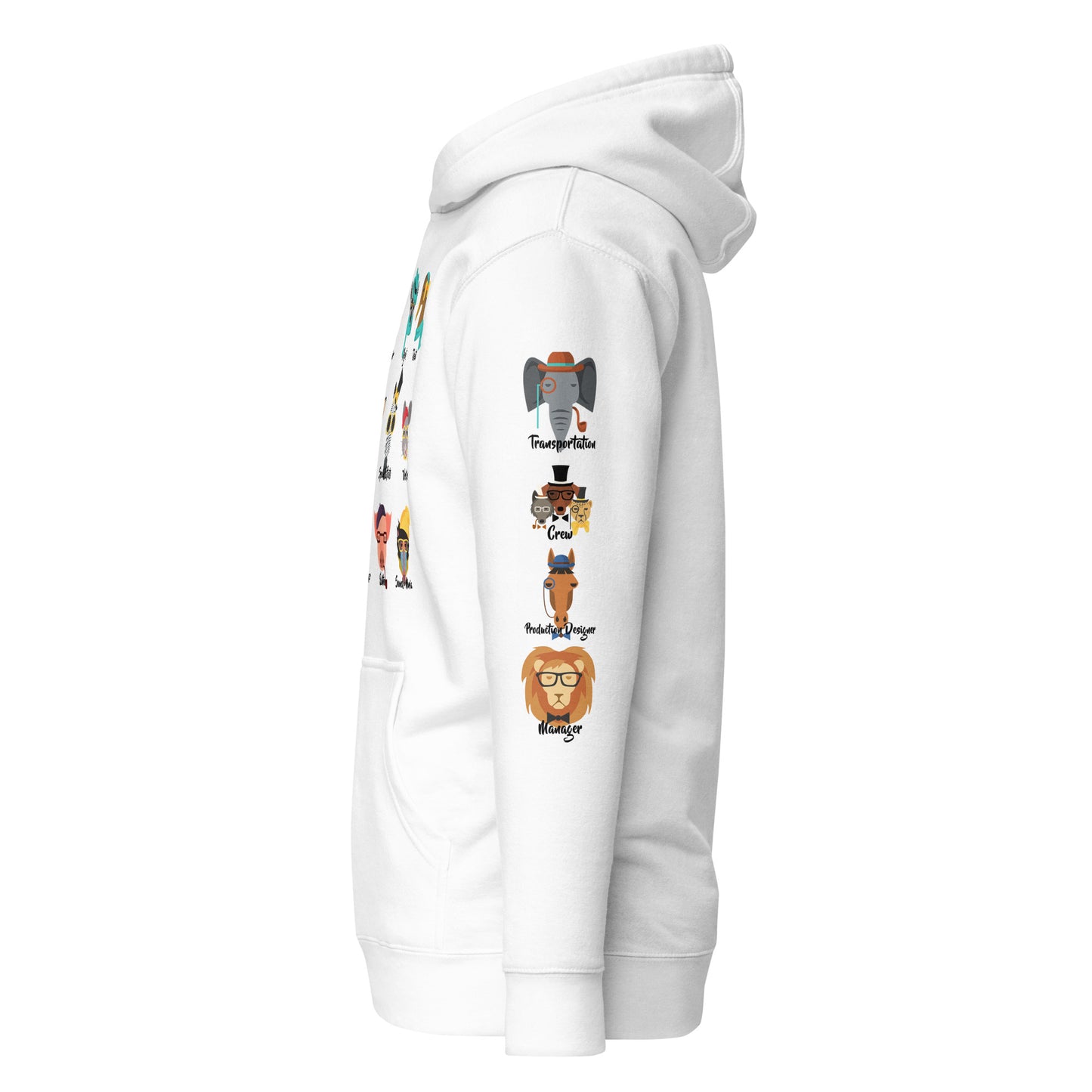 It Takes A Village - Animals - Printed Premium Unisex Hoodie