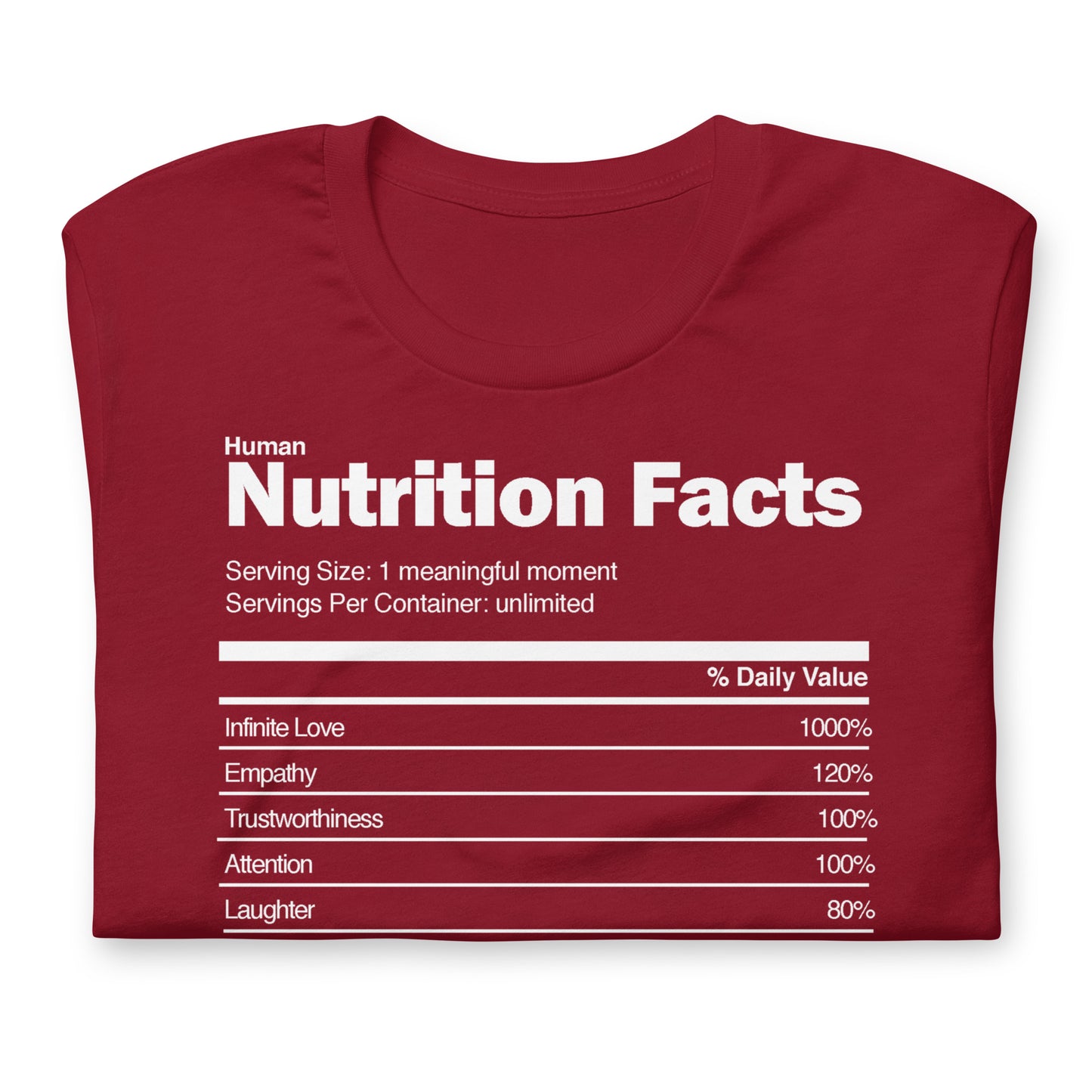 Human Nutrition Facts - Short-Sleeve Staple Unisex T-Shirt