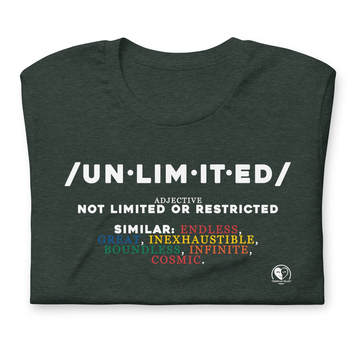 Unlimited Definition Colorful - Short-Sleeve Staple Unisex T-shirt
