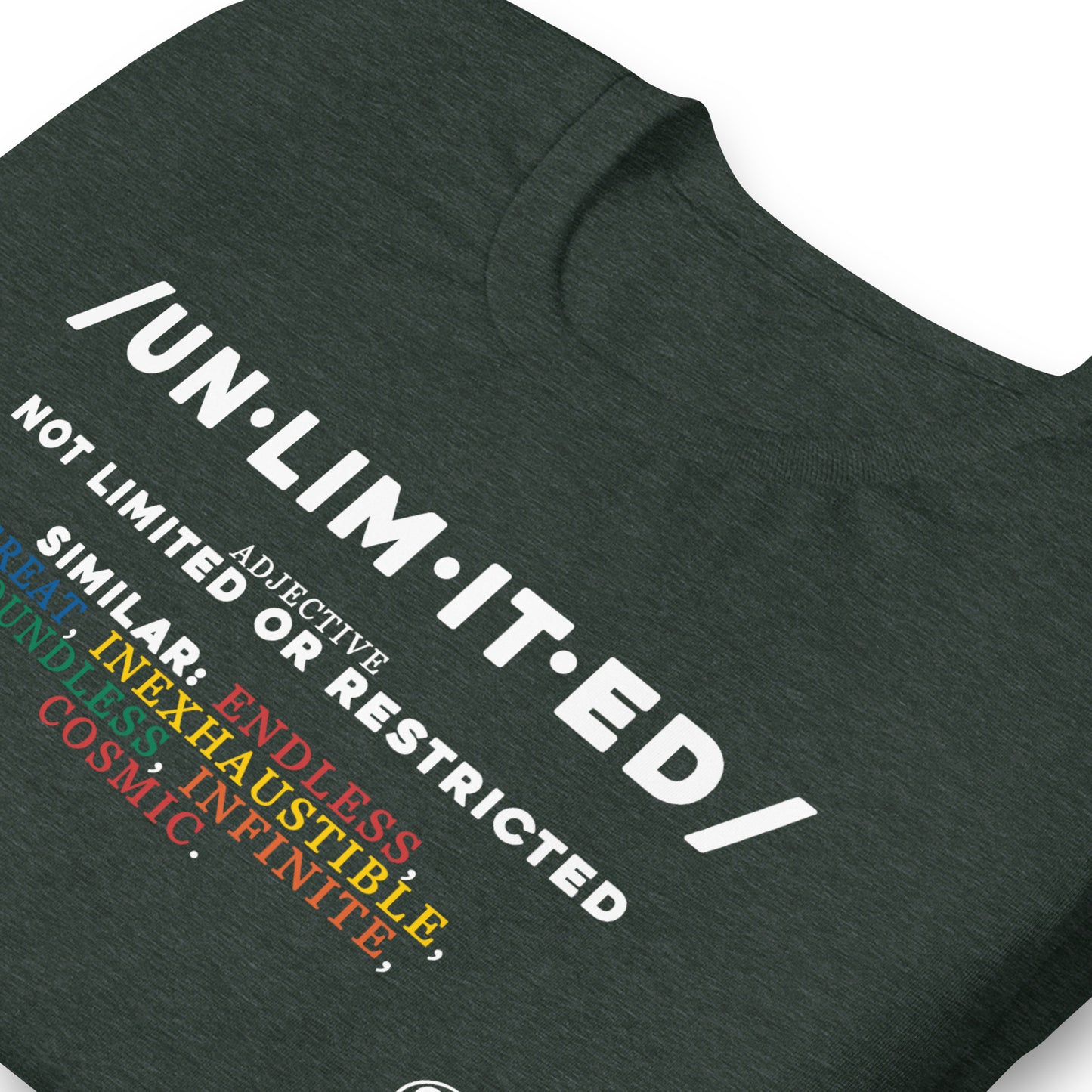 Unlimited Definition Colorful - Short-Sleeve Staple Unisex T-shirt