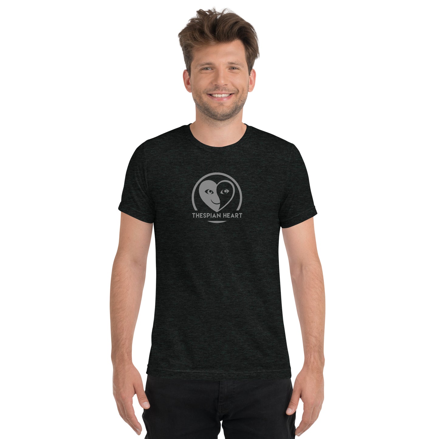 Thespian Heart Logo - Premium Tri-blend Short-Sleeve Unisex T-shirt