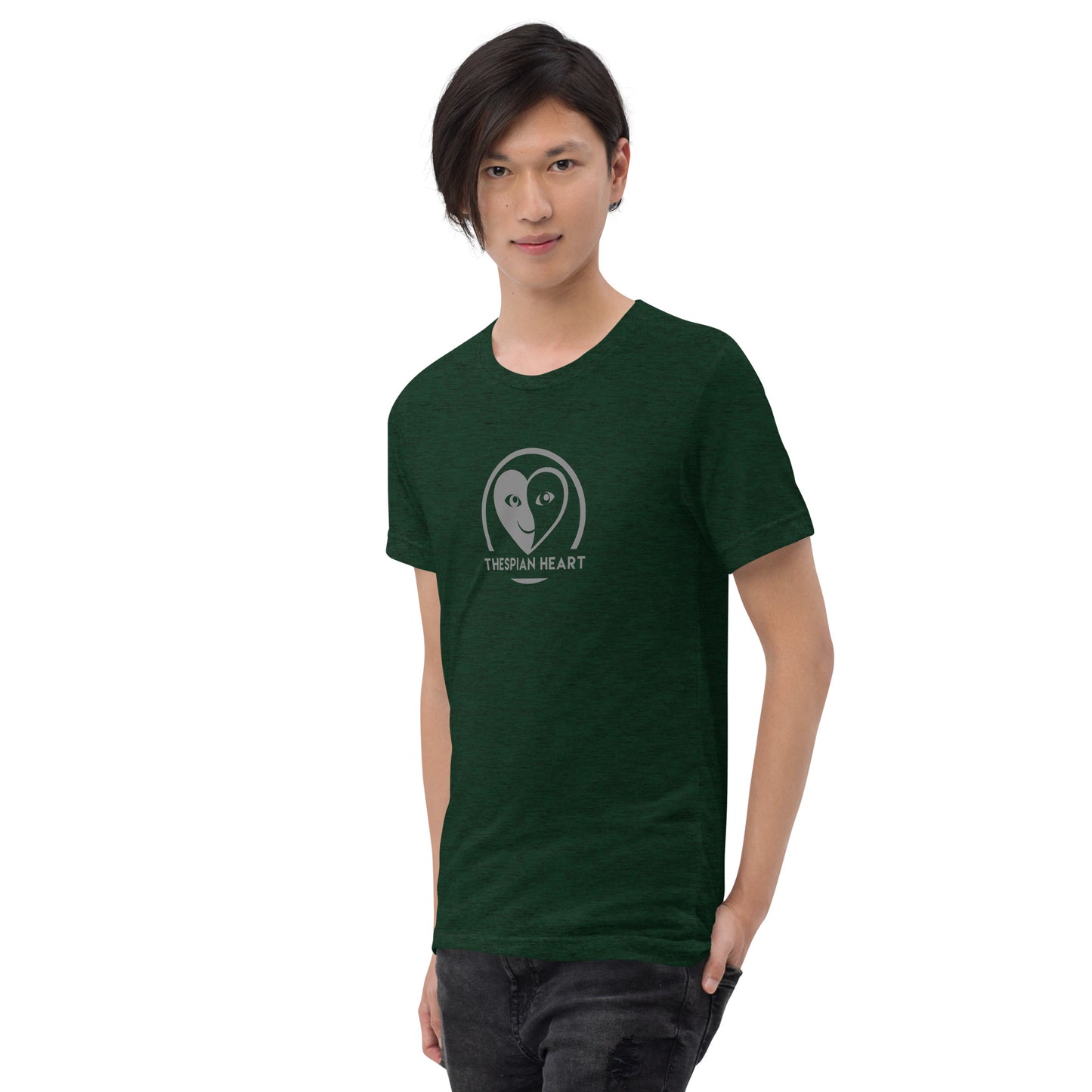 Thespian Heart Logo - Premium Tri-blend Short-Sleeve Unisex T-shirt