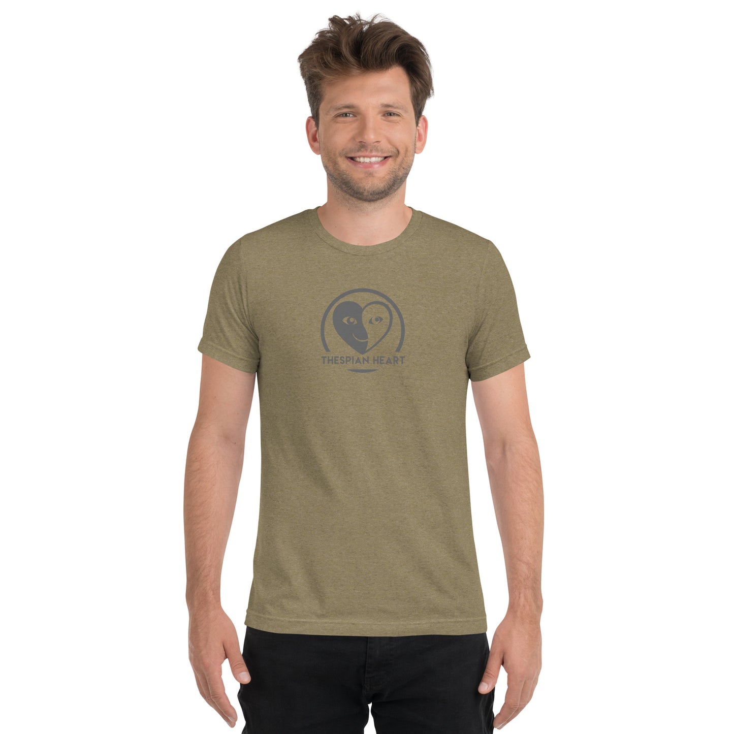 Thespian Heart Logo - Premium Tri-blend Short-Sleeve Unisex T-shirt