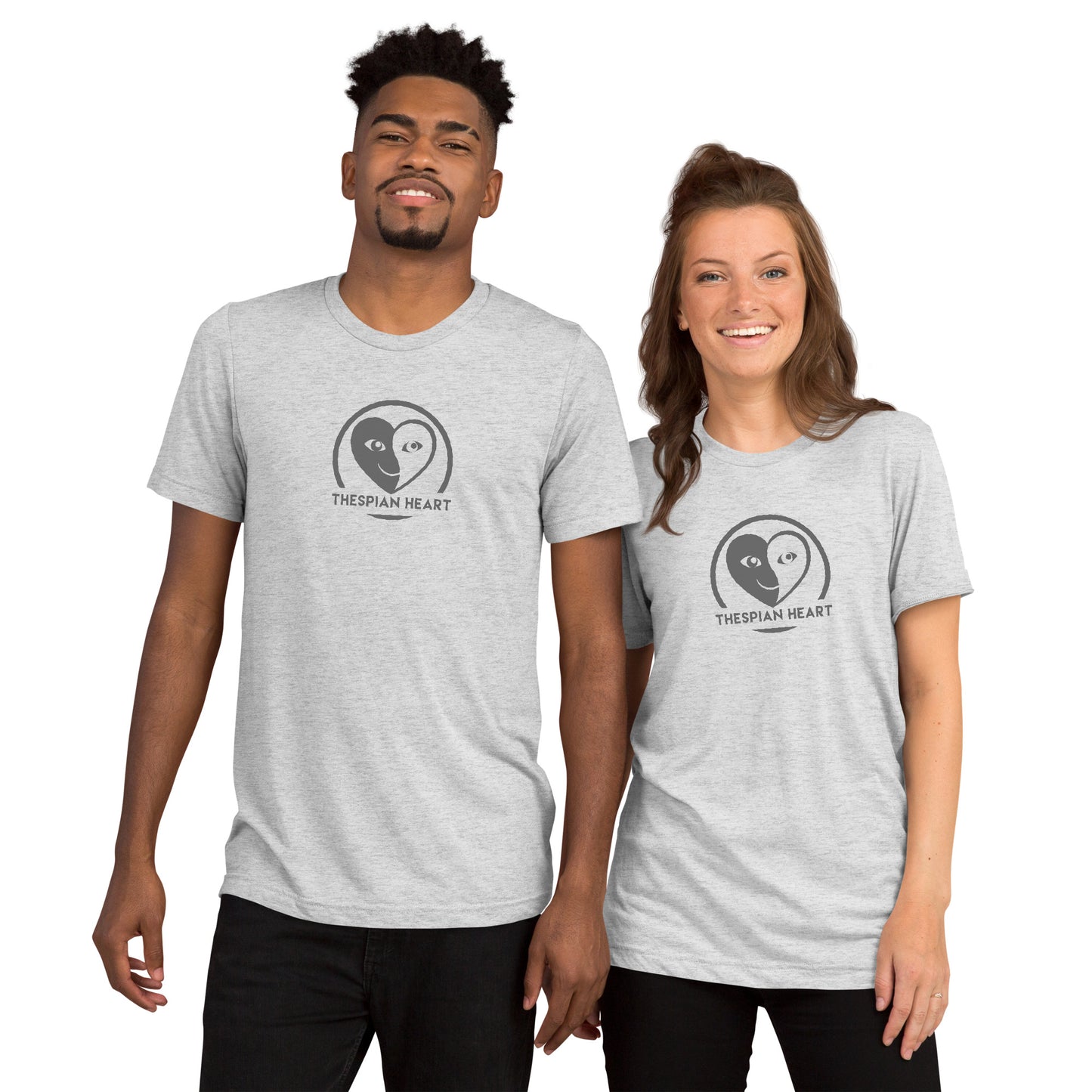 Thespian Heart Logo - Premium Tri-blend Short-Sleeve Unisex T-shirt