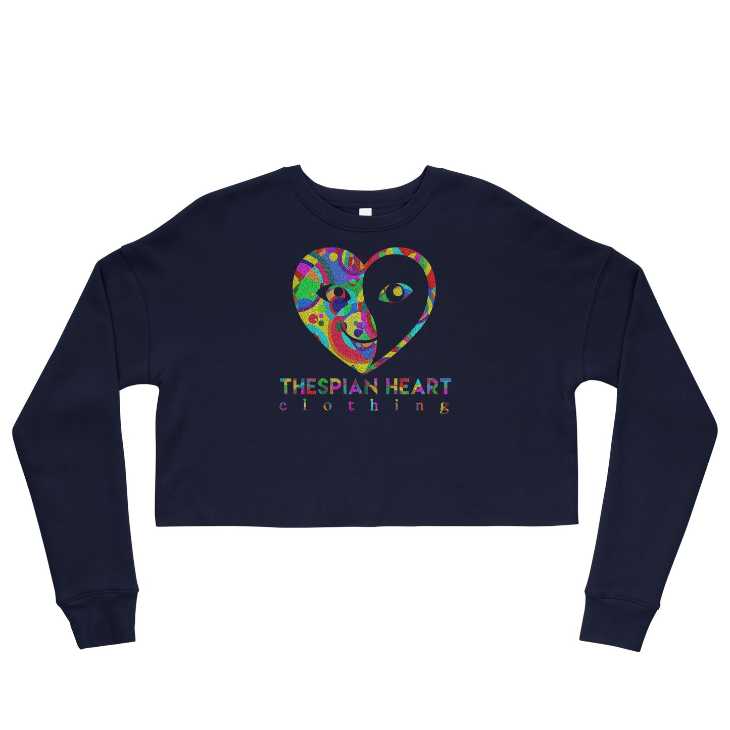 Thespian Heart Logo - Printed Crop Top Sweatshirt