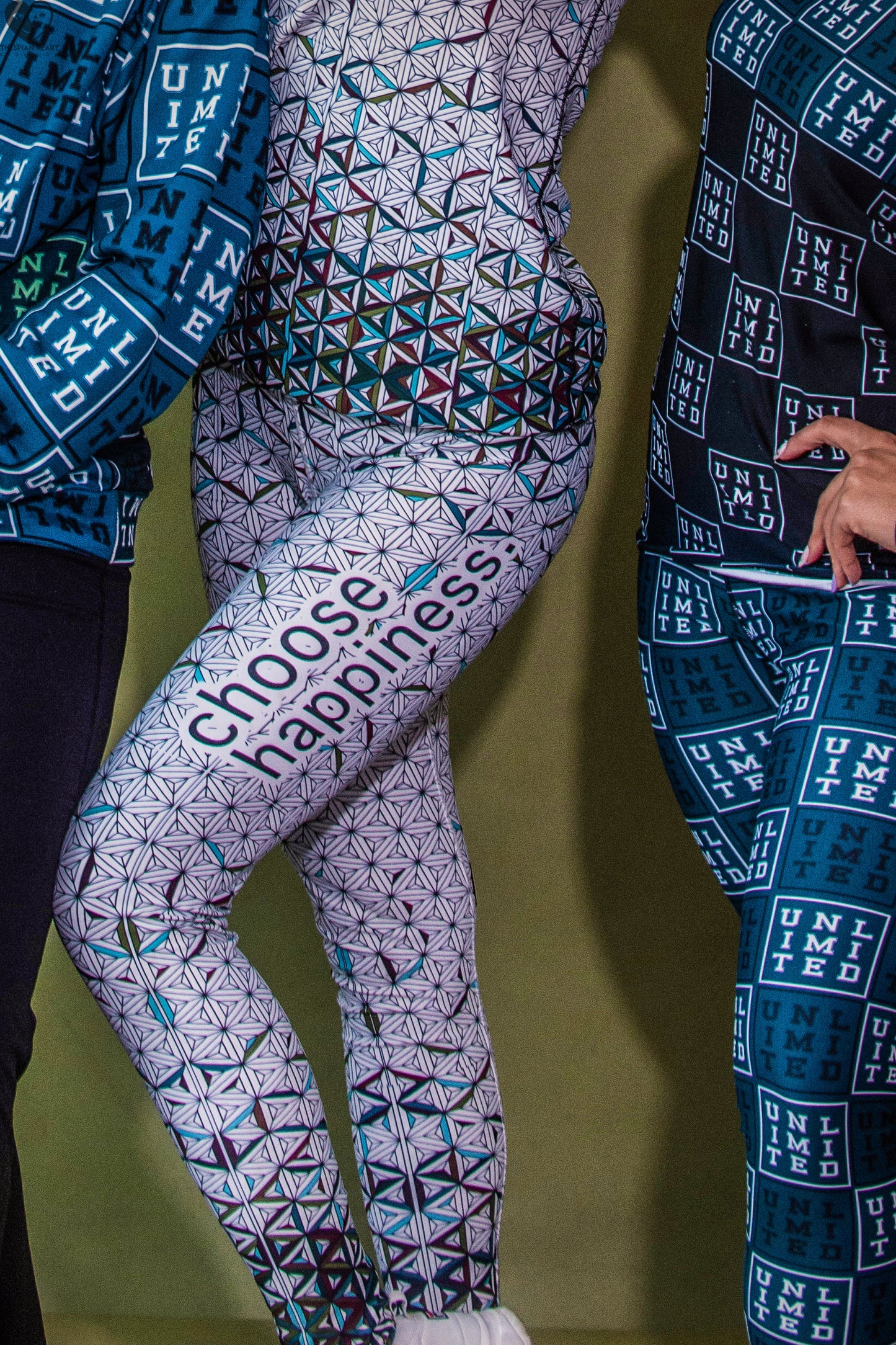 Choose Happiness - Yoga Running Workout Leggings