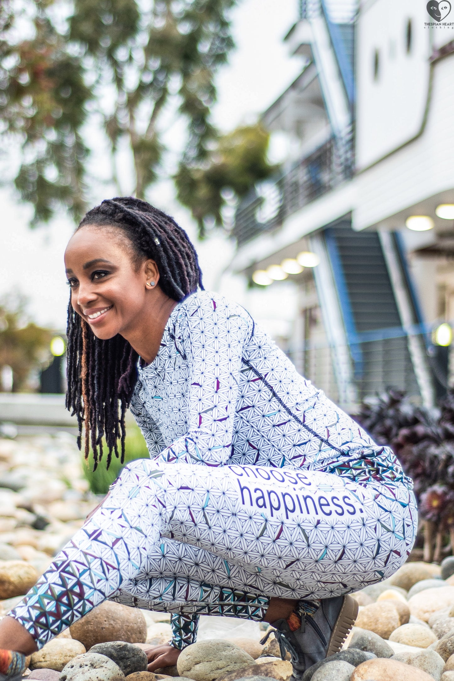 Choose Happiness - Yoga Running Workout Leggings