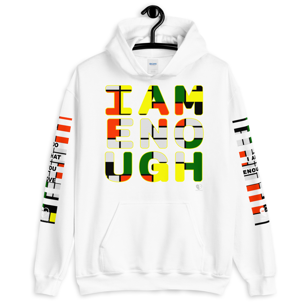 I Am Enough - Printed Sleeves Staple Unisex Hoodie