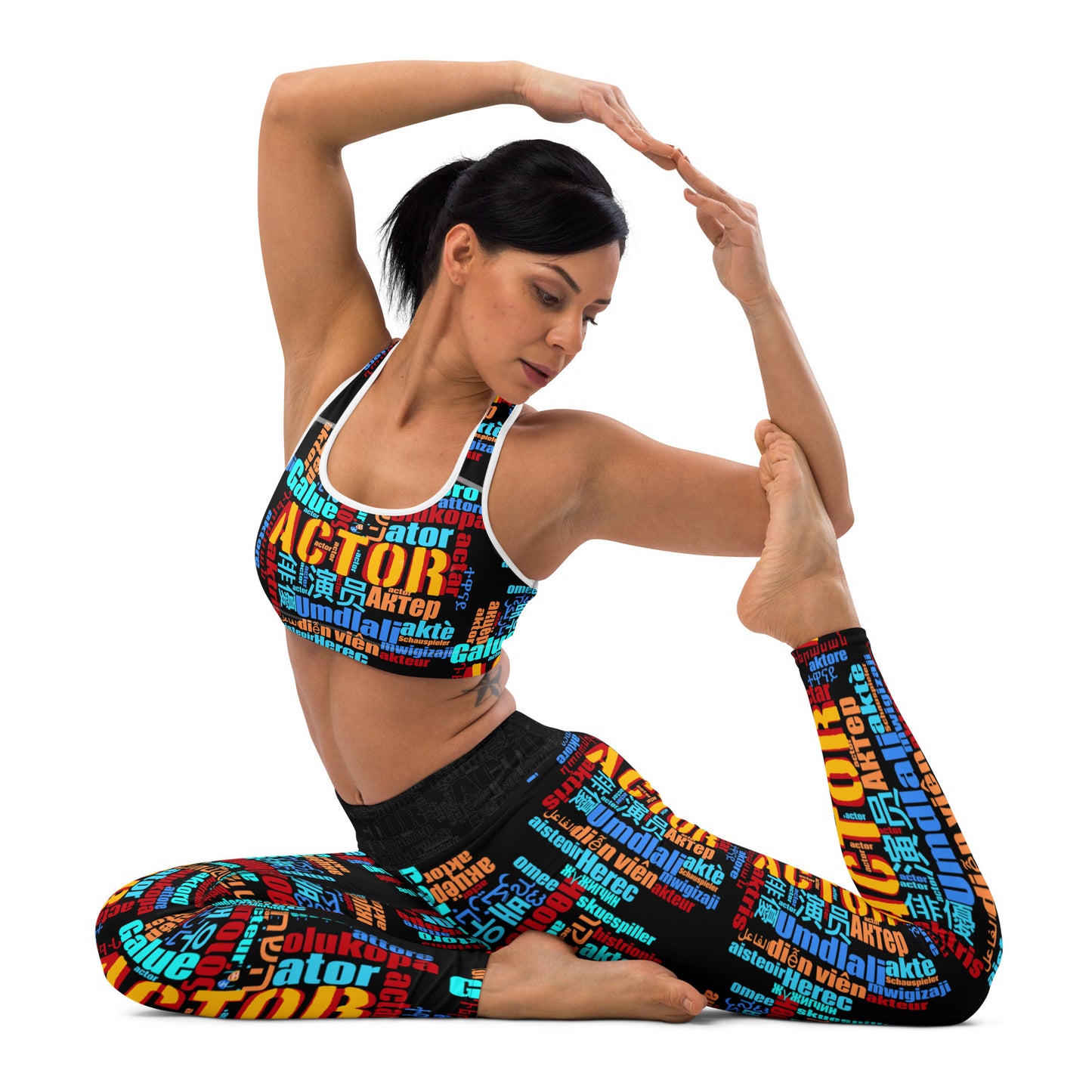 Actor in Languages - Yoga Running Workout Leggings