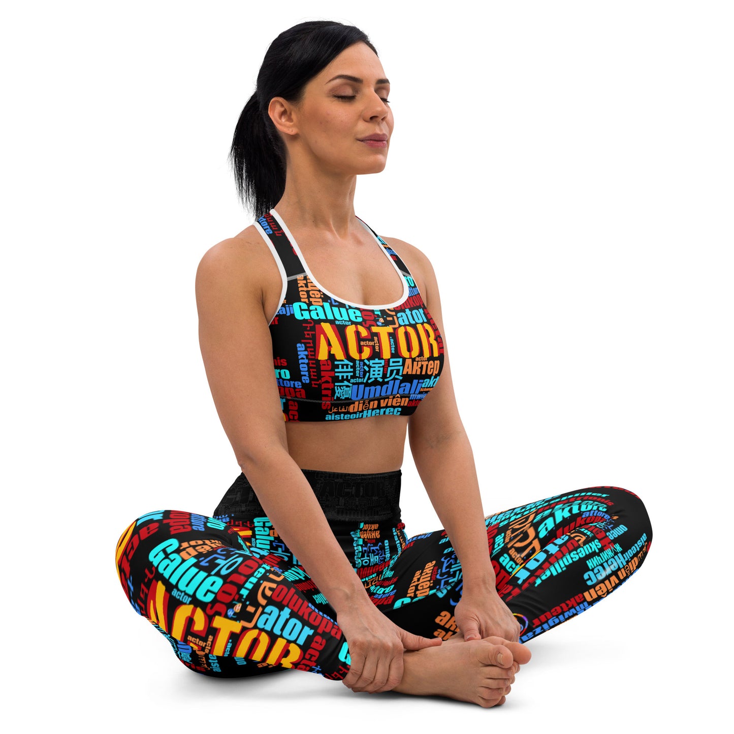 Actor in Languages - Yoga Running Workout Leggings