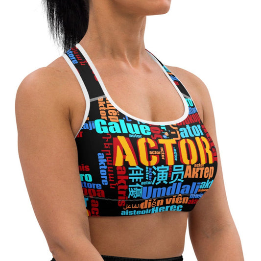 Actor in Languages - Padded Sports Bra