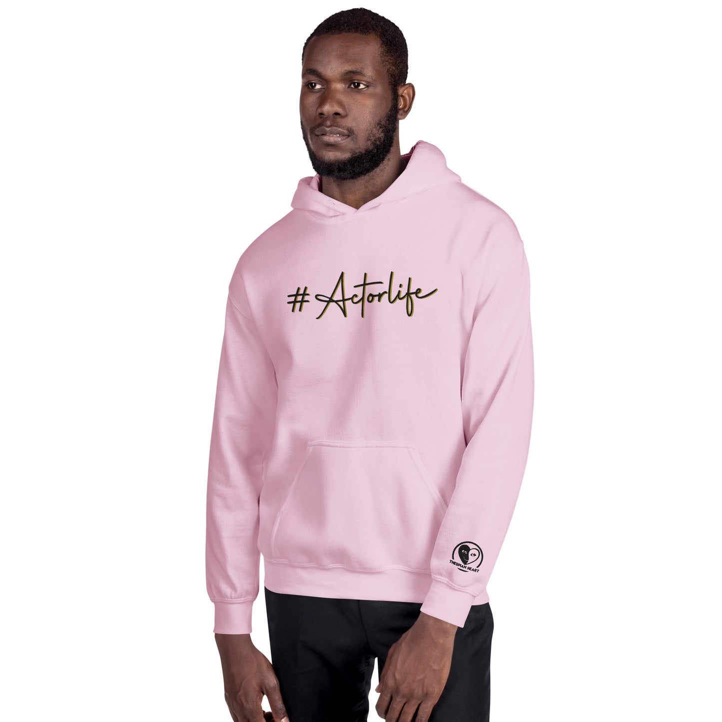 #Actorlife Cursive - Embroidered Staple Unisex Hoodie