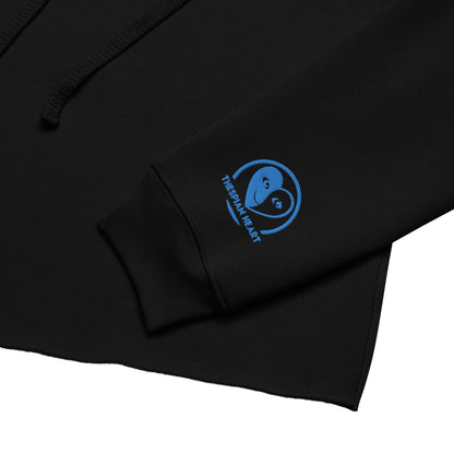 Actress - Colorful Embroidered Crop Top Hoodie