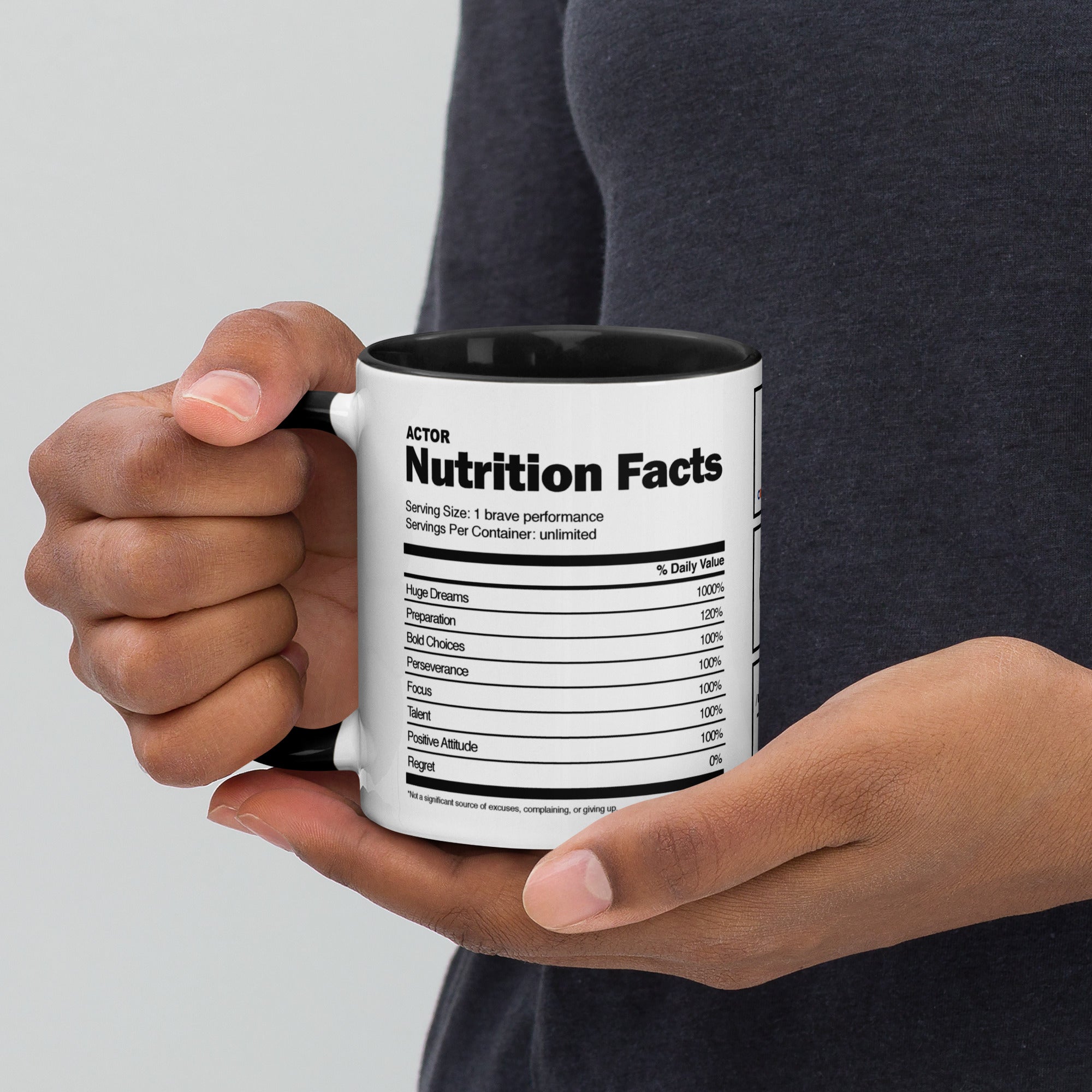 Actor Nutrition Facts -11oz Coffee & Tea Mug