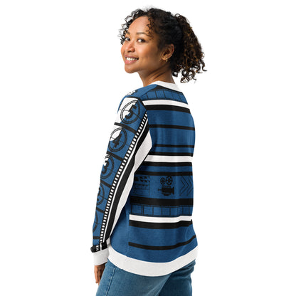 Actor Language Knitted Crew Neck Sweater