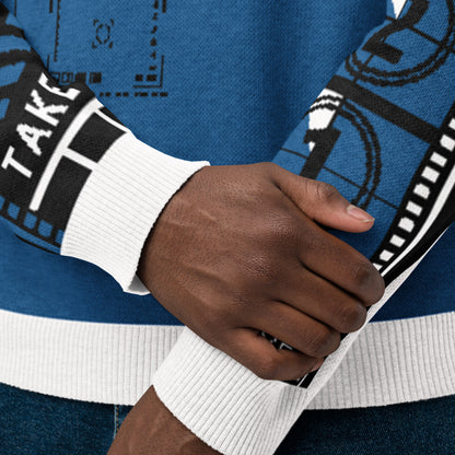 Actor Language Knitted Crew Neck Sweater