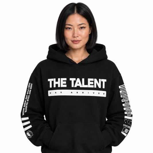 The Talent Has Arrived - Printed Sleeves Staple Unisex Hoodie