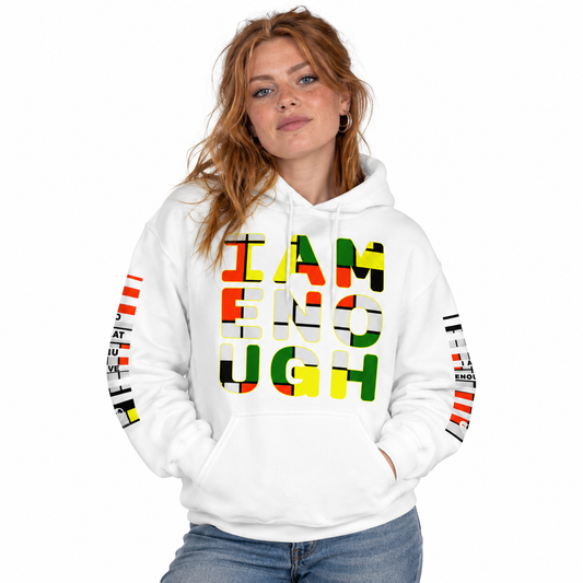 I Am Enough - Printed Sleeves Staple Unisex Hoodie