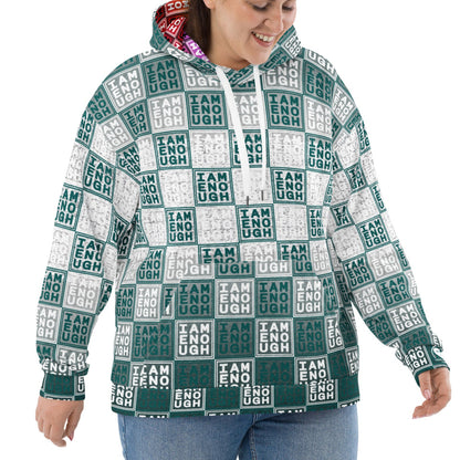 I Am Enough - All-Over Print Unisex Hoodie