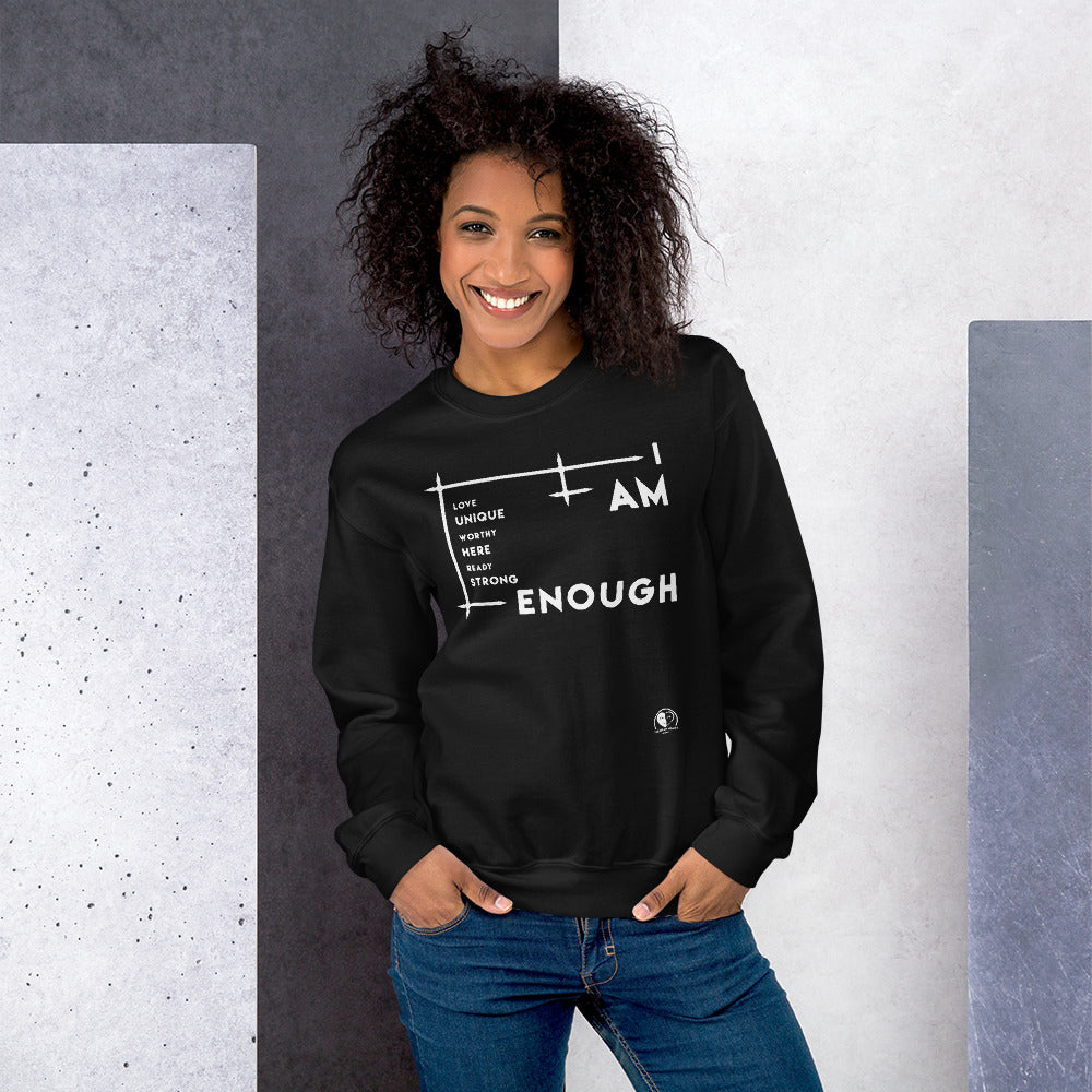 I Am Enough - Printed Staple Unisex Crewneck Sweatshirt