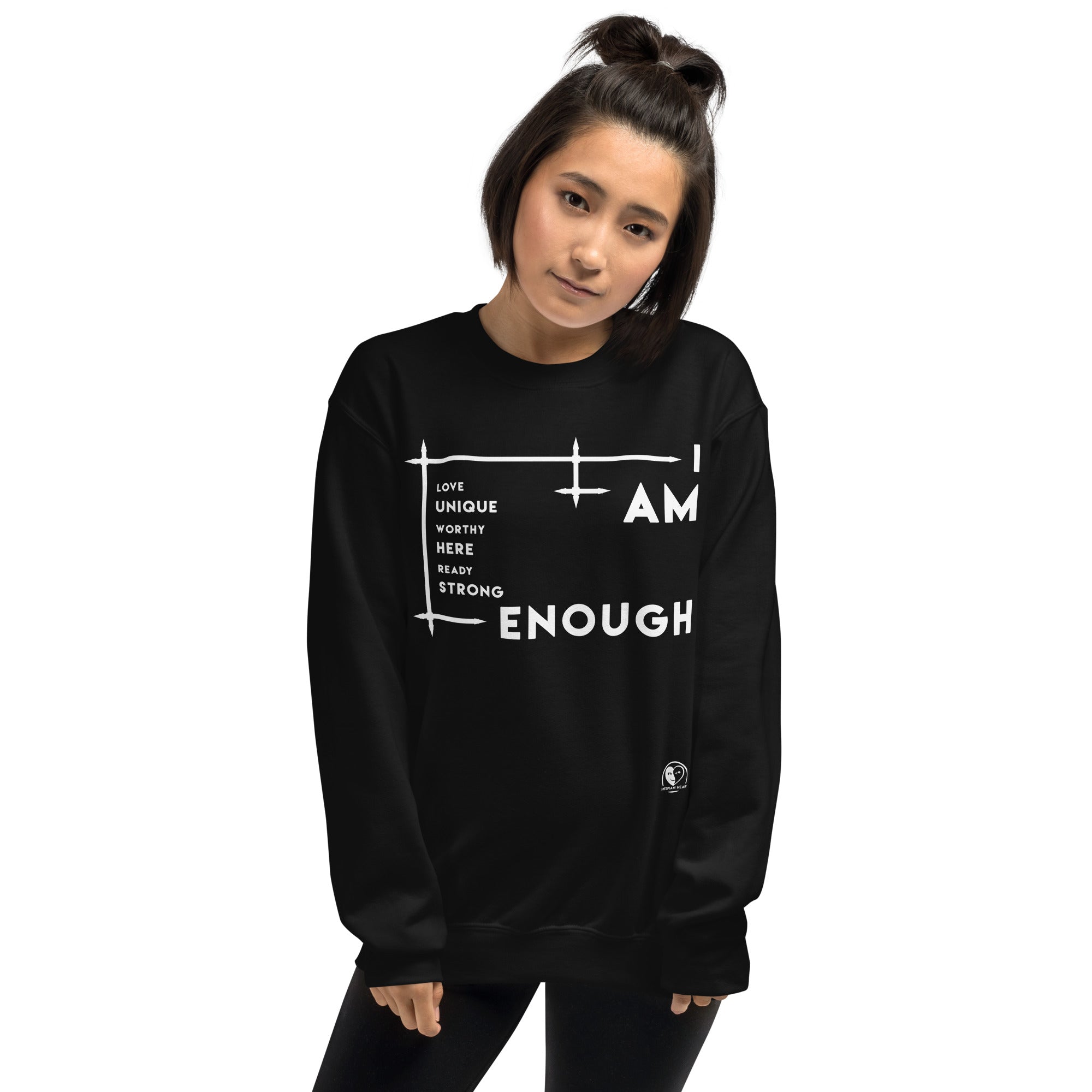 I Am Enough - Printed Staple Unisex Crewneck Sweatshirt